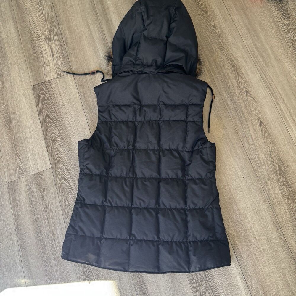 Eddie Bauer Women's Yukon Classic Fitted Down Vest Sz S Black Cabin Core MP $179 - Picture 6 of 15